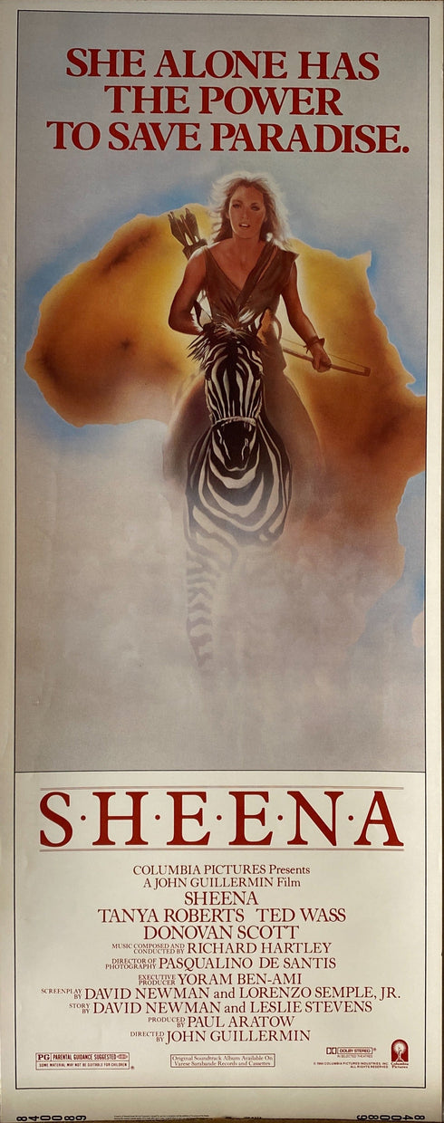 sheena 1984 insert card